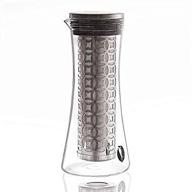 penguin coffee- cold brew iced coffee maker 2.0: enhanced glass pitcher & stainless steel filter for thicker, stronger iced coffee logo