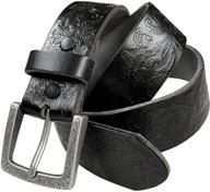 🌸 authentic western floral engraved leather women's accessories & belts: timeless fashion with a touch of elegance logo