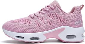 img 4 attached to SURRAY Running Sneakers Athletic Breathable Women's Shoes in Athletic