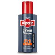 💇 alpecin c1 caffeine shampoo for men's thinning hair growth with niacin, castor oil | 8.45 fl oz, natural hair care logo