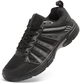 img 4 attached to Kitleler Athletic Running Sneakers Shoes - 661 Dark Men's Shoes: Enhance Your Performance!