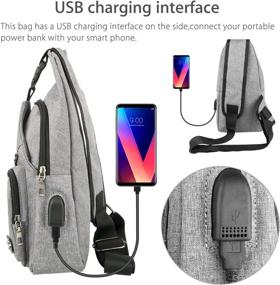 img 1 attached to Versatile EEEKit Backpack Crossbody Travel Bag: Organize & Charge Nintendo Switch Console, Joy-Cons and Accessories, with USB Charging Interface for Phone