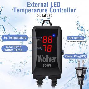 img 2 attached to Woliver Submersible Aquarium Heater - 200W, 300W, 500W, 800W Fast Heating with External Temperature Controller - Ideal for 26-211 Gallon Freshwater and Saltwater Tanks