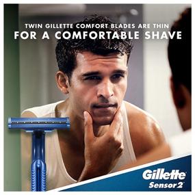 img 1 attached to 🪒 Бритвы одноразовые для мужчин Gillette Sensor2, 12 штук (упаковка из 3) - Улучшите свой опыт бритья с этим набором из 12 бритв Gillette Sensor2 для мужчин