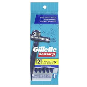 img 4 attached to 🪒 Бритвы одноразовые для мужчин Gillette Sensor2, 12 штук (упаковка из 3) - Улучшите свой опыт бритья с этим набором из 12 бритв Gillette Sensor2 для мужчин
