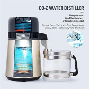 img 3 attached to 💧 CO-Z Stainless Steel Water Distiller - 4L Pure Water Machine for Home Countertop, Table, and Desktop - Distilled Water Making Machine, 4 Liter Water Purifier for Clean Home Water