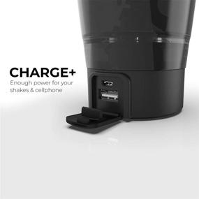 img 3 attached to PROMiXX MiiXR+ PLUS Electric Protein Shaker Bottle - Device-Charging Vortex Mixer for Smooth Shakes & Supplements, Shake Bottle Blender, Mixer Cup, 20oz Tritan (Stealth Black)