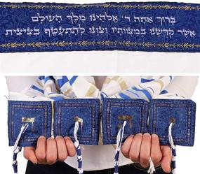 img 3 attached to 🙏 Tallit Prayer Shawl from Israel: XL 72x36 Inches - Lord’s Name Embroidered on 4 Corners