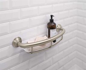 img 2 attached to 🛀 Moen R2356DBN Safety 16-inch Bathroom Grab Balance Assist Bar with Shelf, Brushed Nickel: Ensuring Enhanced Safety and Convenience in Your Bathroom