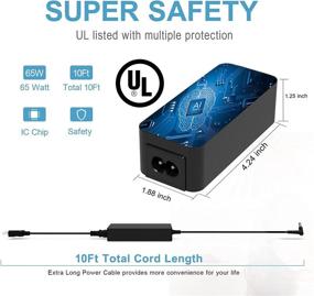 img 1 attached to 🔌 65W 45W Charger for HP 255, 250, 210, 215, 240, 242, 245, 246, 248, 256, 340, 345, 348, 350, 355 G1 G2 G3 G4 G5 G6 G7 Laptop - UL Listed Power Supply Cord AC Adapter