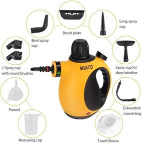 img 1 attached to 🧼 Kiato Handheld Steam Cleaner: Efficient Cleaning with 10-Piece Accessory Set for Home Use