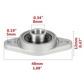 img 1 attached to 🛏️ Sydien Self-Alignment Pillow Flange Bearing: Optimal Bearing Solution for Precise Alignment