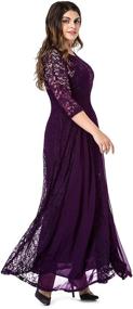 img 1 attached to 👗 ESPRLIA Women's Floral Sleeve Wedding Dresses: Optimal Women's Clothing for Special Occasions