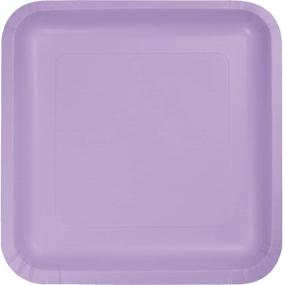 img 1 attached to 🌸 Luscious Lavender Delight: Unleash Your Creativity with Creative Converting Square Plates!