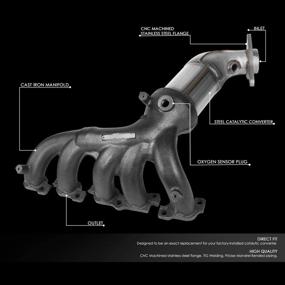 img 3 attached to 🚗 DNA Motoring Factory Style Catalytic Converter Exhaust Manifold Replacement - OEM-CONV-YW-003