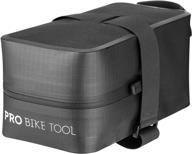 🚲 pro bike tool bicycle saddle bag - essential strap-on under seat cycling bag for road or mountain bikes - available in medium or large size logo