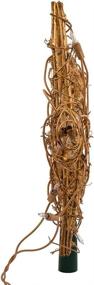 img 1 attached to 🌟 Gold Rattan Star Treetop by Kurt Adler - 20-Light Option