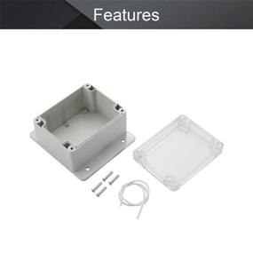 img 2 attached to Fielect Junction Box ABS Plastic Dustproof Waterproof IP67 Universal Electrical Project Enclosure With Transparent Clear Cover And Fixed Ear 4 Electrical