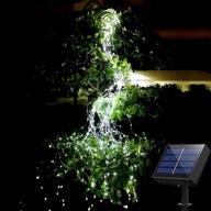 yiting watering can fairy lights solar powered outdoor waterproof (no watering can) 200 led 8 modes cool white waterfall bunch lights firefly moon plants christmas tree vines decorations логотип