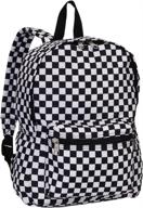 🎒 everest multi pattern checkered backpack: stylish storage solution in medium size логотип