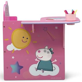 img 1 attached to 🪑 Versatile Delta Children Chair Desk with Storage Bin - Perfect for Arts & Crafts, Snack Time, Homeschooling, Homework & More, Peppa Pig