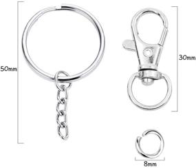 img 2 attached to Swivel Clasps Lanyard Rings Chain