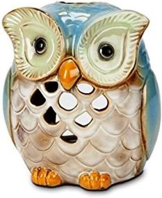 img 1 attached to Abbott Collection Stoneware Owl Lantern