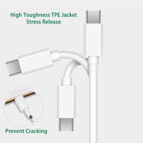 img 3 attached to 🔌 IHAO USB Type C кабель-зарядное устройство с Type C - высокая скорость синхронизации, 20V 5A 100W - совместим с Samsung Galaxy Note 10