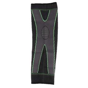 img 1 attached to 🎽 Elastic Sports Knee Support Brace Wrap Protector Pad Long Sleeve Cap Patella Guard Knee A6 - Black (1PCS) - Green-L