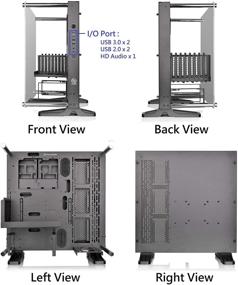 img 3 attached to Корпус компьютера Thermaltake Core P3 ATX из закаленного стекла для игровой системы: открытая рама, крепление на стену, в комплекте кабель для подключения - черная версия.