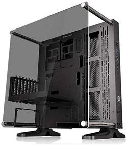 img 4 attached to Корпус компьютера Thermaltake Core P3 ATX из закаленного стекла для игровой системы: открытая рама, крепление на стену, в комплекте кабель для подключения - черная версия.