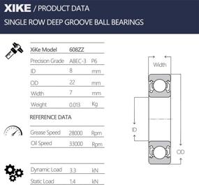 img 3 attached to XiKe Bearings Precision Pre Lubrication Bearings