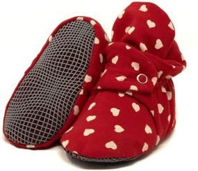 img 4 attached to Premium Organic Cotton Booties: Stylish Slippers and Shoes for Toddler Boys