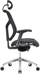 img 3 attached to Dreem II Mesh Series: Black Mesh Ergonomic Office Chair with Chrome Base & Headrest by GM Seating