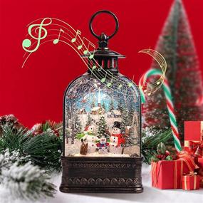 img 4 attached to Рождественский фонарь, управляемый снежным шаром, декоративный
