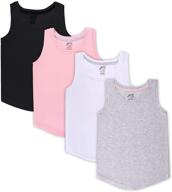 brix girls 4 pack tank tops logo