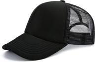 🧢 heartsing adjustable mesh baseball cap for men and women - stylish black driving hat logo