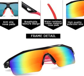 img 1 attached to FEISEDY Kids Teens Polarized Sunglasses: Stylish TR90 Frame for Boys and Girls Cycling - B2454