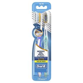 img 4 attached to 🦷 Oral-B Pro-Health Clinical Pro-Flex Toothbrush: Flexing Sides, 40M Medium, Original Version, 2 Count – Quality Dental Care