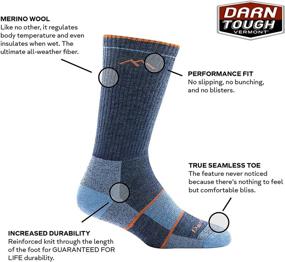 img 2 attached to Darn Tough Women's Hike/Trek Full Cushion Boot Sock: Ultimate Comfort for Outdoor Adventures