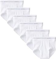 hanes boys' 6 pack ultimate brief - superior comfort and durability for active boys logo