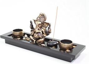 img 2 attached to 🐘 Zen Garden Elephant Incense Burner Candle Holder - Ganesha Inspired Home Decor Gift