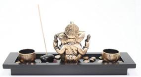 img 1 attached to 🐘 Zen Garden Elephant Incense Burner Candle Holder - Ganesha Inspired Home Decor Gift