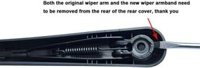 img 1 attached to 🚗 2011-2017 Chevrolet Equinox GMC Terrain Rear Wiper Arm Replacement - New Arm & Blade Cover