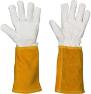 animal handling work gloves falconry logo