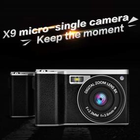 img 3 attached to 📸 High-Resolution Vlogging Camera with 4.0 Inch Touch Screen, 24MP FHD 1080P, Wide Angle Lens, and Flash Microphone: Perfect for YouTube and More!