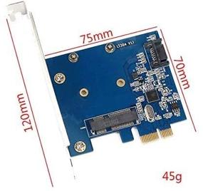 img 3 attached to 🔌 Адаптер расширения Combo PCI-E на mSATA SSD + SATA3 - карта PCIe к SATA III