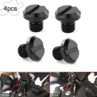 motorcycle universial rearview screws adapter logo