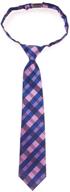 🧒 retreez microfiber pre tied boys' accessories with tartan patterns logo