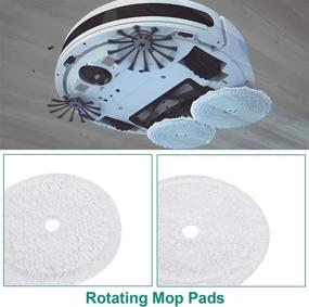 img 1 attached to Yweller Mop Replacement Pads for Bissell 3115 SpinWave - Reusable Wet and Dry Robot Vacuum Soft & Scrub Pads Set (2 Pack Scrubby & Soft Mop Pads)